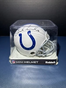 RARE Riddell ANDREW LUCK #12 Signed COLTS Mini Helmet PANINI Authenticated - Picture 1 of 8