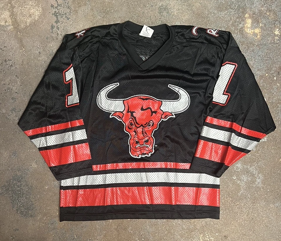 Новая винтажная мужская хоккейная футболка чемпиона 90-х WWF The Rock Wrestling размер L - Изображение 1 из 4