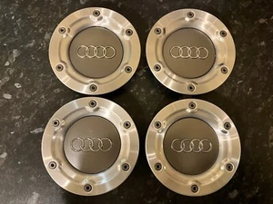 4x Audi TT 147mm Alloy Wheel Centre Caps Silver/Grey 8N0601165A - UK STOCK - Picture 1 of 2