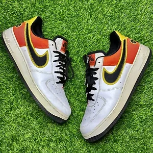Sneakers uomo Air Force 1 basse 'Raygun' Nike CU8070 100 bianco/nero/arancione taglia 8,5 - Foto 1 di 20