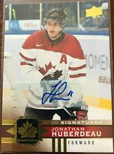 JONATHAN HUBERDEAU  #51..2017/18 CANADIAN TIRE TEAM CANADA...RARE GOLD AUTO