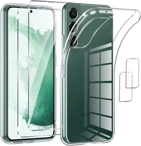 Coque Silicone Transparente + Verres Trempes et Protections Camera Arriere Trans - Photo 1 sur 4