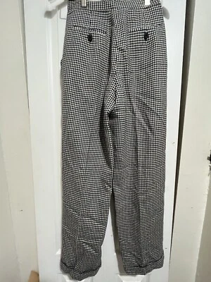 Pantalones vintage Jones New York Country a cuadros 100 % lana para mujer talla 10P Petite Foto 1 de 4