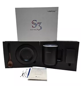 VSITOO S3 Temperature Control Smart Coffee Mug 10oz Black App Controlled Heated - Picture 1 of 10