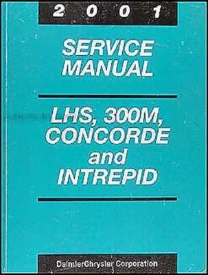 Manuale Di Riparazione OEM 2001 Dodge Chrysler 300M LHS Concorde Intrepid - Immagine 1 di 2
