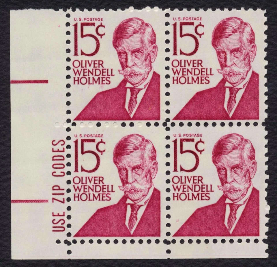 #1288 15c Oliver Wendell Holmes, Zip Block [LL] Mint **ANY 5=FREE SHIPPING** - Image 1 of 1