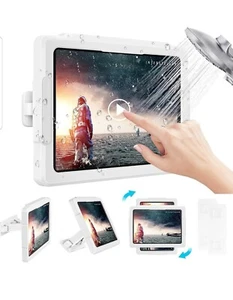 Shower Tablet Holder, Stretchable Waterproof iPad Holder Fit All Devices Up 11" - Zdjęcie 1 z 9