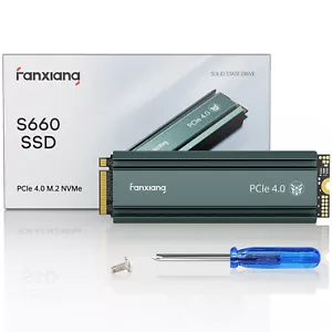 Fanxiang M.2 SSD 1TB 2TB NVMe Heatsink Gen 4x4 Internal Hard Drive TLC 5000MBs - Picture 1 of 8