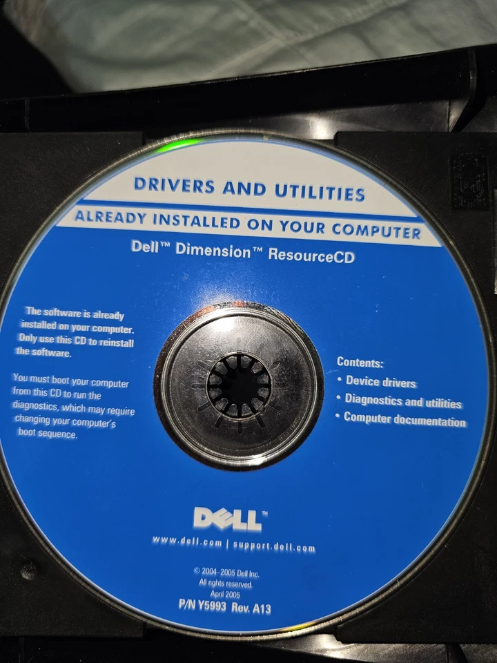 HP Dimension Resource Driver CD - Image 1 of 1