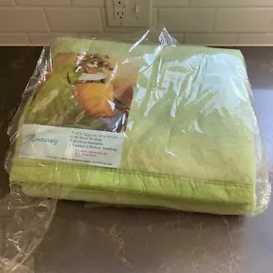 Beacon Blanket Monterey Satin Trim Polyester Twin Full 72 x 90 Green USA Vtg NOS - Picture 1 of 7