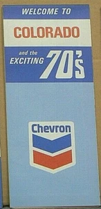 1970 Chevron Road Map of Colorado "Exciting 70's" New Old Stock - Picture 1 of 1