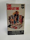 Live and Let Die (VHS, 1999) CBS FOX First Run