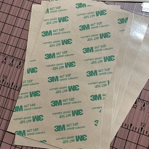 3M 467 MP 16 SHEETS 4" X 7" THIN+STRONG DOUBLE SIDED ADHESIVE TAPE 7952MP - Picture 1 of 3