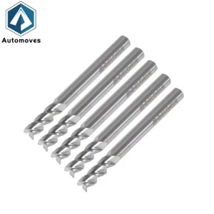 Paquete de 5 fresas de extremo de carburo de longitud regular de 3/16" para aluminio - Imagen 1 de 10