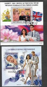 PRINCE HARRY MEGHAN MARKLE BABY STAMPS MIN SHEETS 2 ROYALTY TOGOLAISE