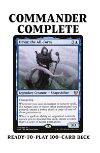 Orvar, the All-Form COPY PERMANENTS Magic MTG Custom Commander Deck - Picture 1 of 2