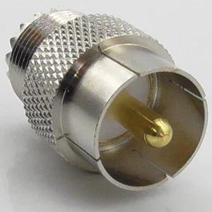 Adaptador de liberación rápida PL259, push on, push fit, enchufe UHF SO239 adaptador RF - Imagen 1 de 5
