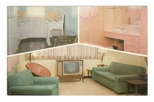 Quaint Rooms in a 1950s House Vintage Postcard LO14 - Picture 1 of 2