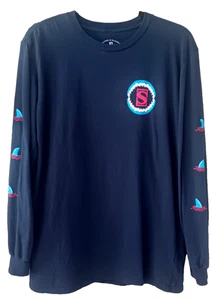 Camiseta Hombre Sideshow Tiburón Mangas Largas Usada en Excelente Condición Grande RARA - Imagen 1 de 5