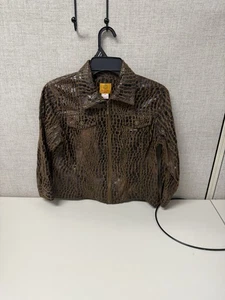 Rubino Rd. Petite Giacca Marrone Donna Taglia 6 P - Foto 1 di 5