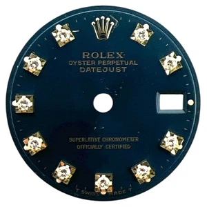 Genuine Rolex Oyster Datejust 26mm Factory Diamond Dial Blue & Gold 6917 - Picture 1 of 4