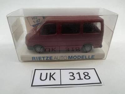 RIETZE Ford Transit #20720 Bordeaux  H0 1:87 "Oldtimer" "SKU UK318" - Ref.  R005 - Image 1 of 4