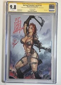 RED SONJA VALENTINSTAG CGC SS 9.8 signed KYU YONG EOM + ROY THOMAS Virgin - Bild 1 von 3