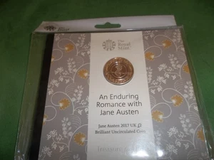 Paquete de monedas de 2 libras Royal Mint Jane Austen 2017 - Imagen 1 de 2