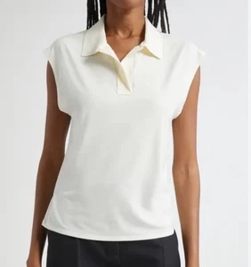 Vince Jersey Flügelärmel Johnny Kragen Polo, Gr. M, elfenbein - Bild 1 von 10