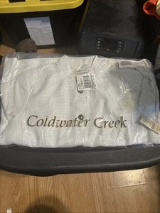Coldwater Creek Jacket Womens XL White Refined Military  NWT - Picture 1 of 8