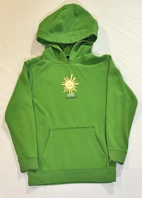 Vans X Skateistan Versa Sudadera con Capucha Pullover Skate Sol Smiley Verde Sudadera Talla S Foto 1 de 4
