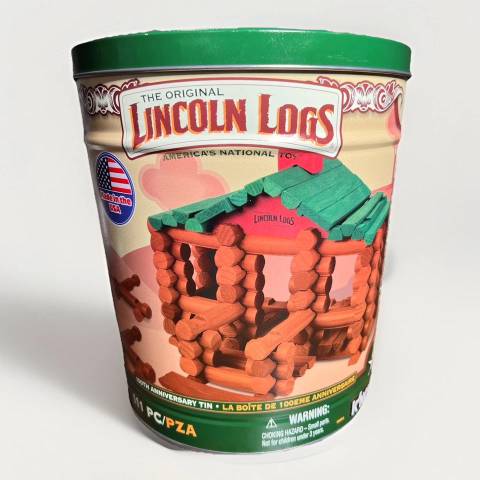 Lincoln Logs 100 周年锡美国 - 111 件完整 K’NEX — 第 1/4 张图片