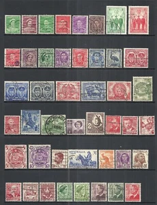 AUSTRALIA VARIOUS USED ISSUES 1938 to 1950 CAT $29.65 - Picture 1 of 2