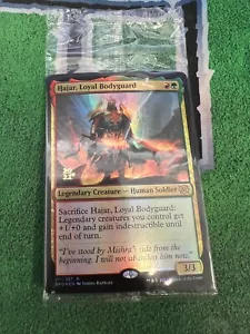 MTG SEALED Hajar, Loyal Bodyguard 211/287 The Brothers' War Prerelease Promo - Picture 1 of 2