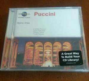 PUCCINI: "Opera Arias" 2003 Decca CD Pavarotti/Tebaldi/Karajan/Freni Etc NEW - Foto 1 di 4