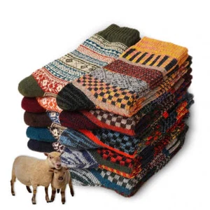 5 Pairs Winter Men's Socks - Picture 1 of 9