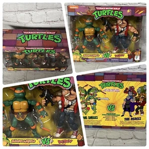 Tmnt Miguel Ángel Vs Bebop Tortugas Ninja 2 Paquete Figuras Nuevo, en Caja - Imagen 1 de 5
