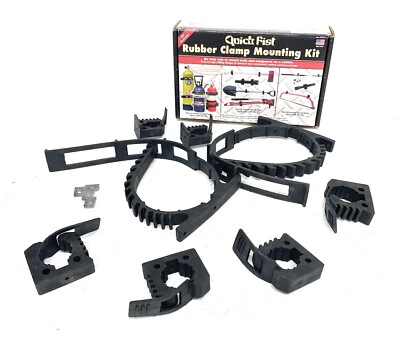 Quick Fist Rubber Clamp Mounting Kit, 8-Piece, Black - Image 1 of 4