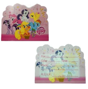 Pack of 10 My Little Pony Birthday Party Invitation - Picture 1 of 1