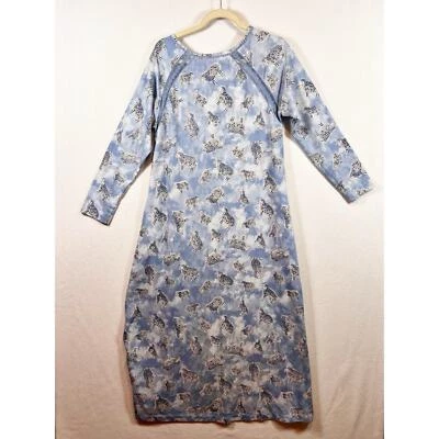 Soft Surroundings Nightgown Size M Full Length Long Sleeve Sheep Graphic Print - Image 1 of 4