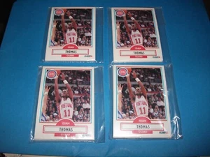 LOT-FOUR SETS, NEW 1990 FLEER DETROIT PISTONS TEAM 8 CARD SETS, 54-61 - Bild 1 von 3