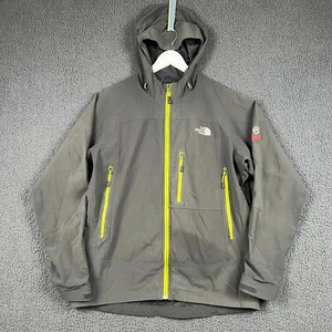 THE NORTH FACE Jacket Mens L Grey Summit Series Polartec Windbreaker Hooded Zip - Picture 1 of 21