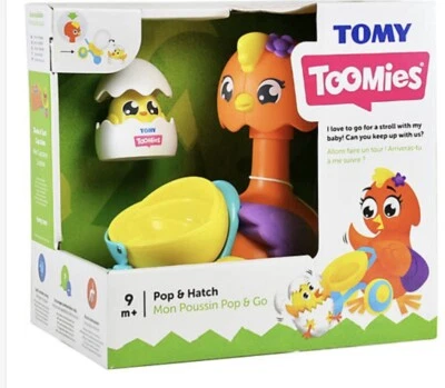 TOMY Toomies Pop and Hatch - Cute Push Down Hen and Pop Out Chick Toy - Suita... - Image 1 of 4