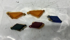 OEM YAMAHA 84 85 RZ350 INSTRUMENT GAUGE WARNING LIGHT METER COVER LENS SET - Picture 1 of 2