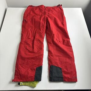 Columbia Bugaboo II Omni-Tech Red Insulated Ski Snow Pants Men's Size 2XL Active