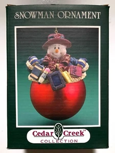 Muñeco de Nieve Maestro Ornamento 6" Cedar Creek Colección Mayview Kirklands VER FOTOS - Imagen 1 de 8