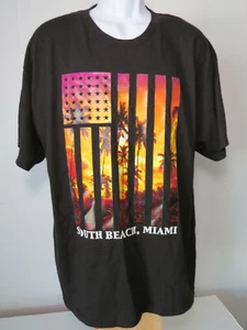 SOUTH PALM BEACH MIAMI FLORIDA TEE SHIRT Black XL men's t-shirt state - Picture 1 of 6