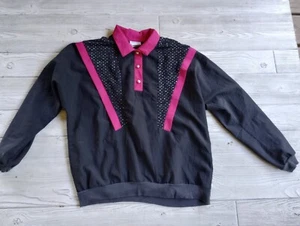 Vintage Reno of California Pink Retro Windbreaker Top Large - Picture 1 of 12