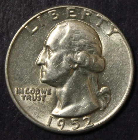 1952 Washington Quarter AU........................Lot 8634 Cover