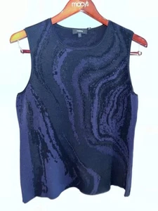 Theory Woman’s Oil Spill Shell Black, Sz L - Picture 1 of 4